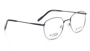Image 2 of Grey Square Eyeglasses for Men and Women from Titan Available at Titan Eye+