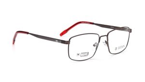Image 2 of Grey Square Eyeglasses for Men and Women from Titan Available at Titan Eye+