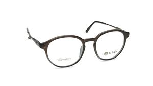 Image 2 of Brown Round Men Eyeglasses (TF1116MFC3V|49) from Titan Available at Titan Eye+