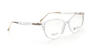 Image 2 of Transparent CatEye Eyeglasses for Women from Titan Available at Titan Eye+