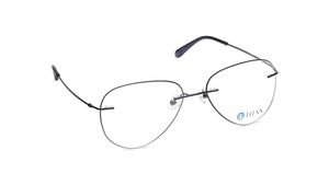 Image 2 of Grey Aviator Rimless Eyeglasses for Men from Fastrack Available at Titan Eye+