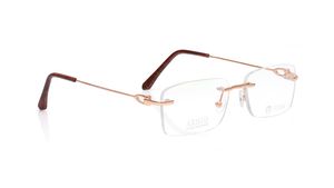 Image 2 of Rose Gold Square Eyeglasses for Women from Aristo Available at Titan Eye+
