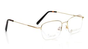 Image 2 of Gold Rectangle Eyeglasses for Men and Women from Aristo Available at Titan Eye+