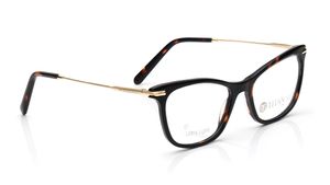 Image 2 of Brown and Gold CatEye Eyeglasses for Women from Aristo Available at Titan Eye+