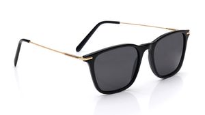 Image 2 of Black Square Sunglasses for Men and Women from Aristo Available at Titan Eye+
