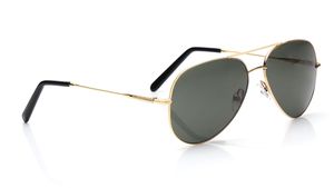 Image 2 of Gold Aviator Sunglasses for Men and Women from Aristo Available at Titan Eye+