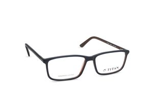 Image 2 of Black Rectangle Eyeglasses for Men from Fastrack Available at Titan Eye+