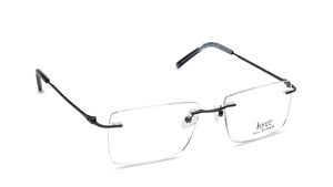 Image 2 of Gun Metal Rectangle Eyeglasses for Men from Titan Available at Titan Eye+
