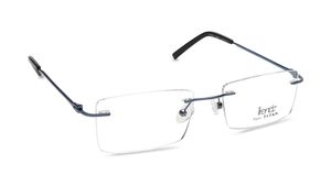 Image 2 of Blue Rectangle Rimless Eyeglasses for Men from Fastrack Available at Titan Eye+
