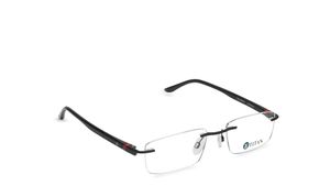 Image 1 of Black Rectangle Rimless Eyeglasses(TS1024MRC1V) from Fastrack Available at Titan Eye+