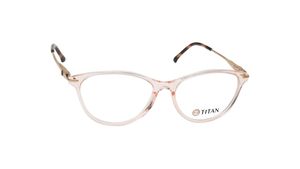 Image 2 of Orange CatEye Rimmed Eyeglasses(TS1025WFC7MORV) from Fastrack Available at Titan Eye+
