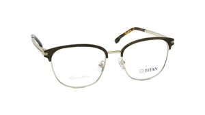 Image 2 of Gold Square Eyeglasses for Men from Titan Available at Titan Eye+