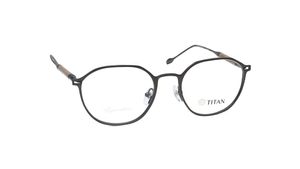 Image 2 of Black Square Eyeglasses for Men from Titan Available at Titan Eye+