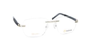 Image 2 of Gold Navigator Men Eyeglasses ( TS1032MRC2MBRV|54) from Titan Available at Titan Eye+