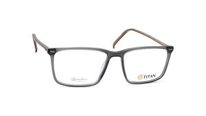 Image 2 of Black Square Eyeglasses for Men from Titan Available at Titan Eye+