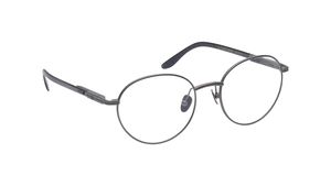Image 2 of Gun Metal Geometric Rimmed Eyeglasses for Men from Titan Available at Titan Eye+