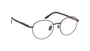Image 2 of Brown Geometric Rimmed Eyeglasses for Men from Titan Available at Titan Eye+