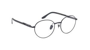 Image 2 of Black Geometric Rimmed Eyeglasses for Men from Titan Available at Titan Eye+