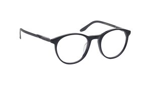 Image 2 of Black Oval Eyeglasses for Men from Titan Available at Titan Eye+