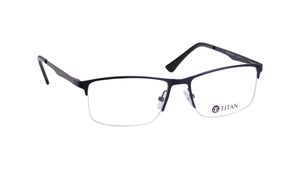 Image 2 of Blue Square Eyeglasses for Men from Titan Available at Titan Eye+