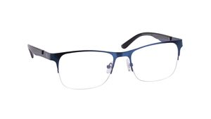 Image 2 of Blue Square Eyeglasses for Men from Titan Available at Titan Eye+
