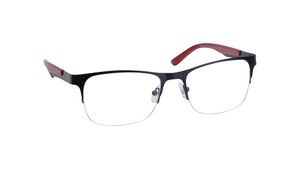 Image 2 of Black Square Eyeglasses for Men from Titan Available at Titan Eye+