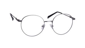 Image 2 of Grey Round Rimmed Eyeglasses for Men And Women from Titan Available at Titan Eye+