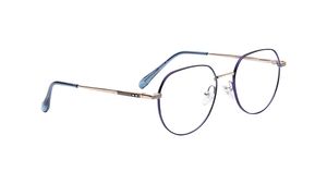 Image 2 of Blue Polygon Rimmed Eyeglasses for Men And Women from Titan Available at Titan Eye+