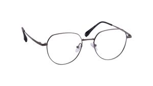 Image 2 of Grey Polygon Eyeglasses for Men and Women from Titan Available at Titan Eye+