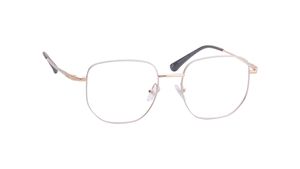 Image 2 of Gold Rectangle Rimmed Eyeglasses for Men And Women from Titan Available at Titan Eye+