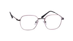Image 2 of Pink Polygon Rimmed Eyeglasses for Men And Women from Titan Available at Titan Eye+