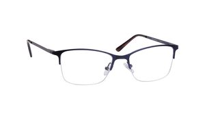 Image 2 of Blue Square Semi-rimmed Eyeglasses for Men from Titan Available at Titan Eye+