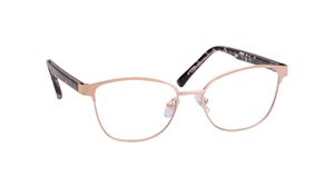Image 2 of Rose Gold Cateye Rimmed Eyeglasses for Women from Titan Available at Titan Eye+