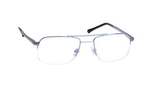 Image 2 of Blue Aviator Semi-rimmed Eyeglasses for Men from Titan Available at Titan Eye+