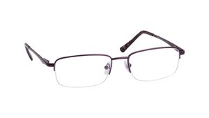 Image 2 of Burgundy Ellipse Semi-Rimmed Eyeglasses for Women from Titan Available at Titan Eye+