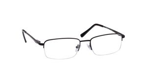 Image 2 of Black Round Semi-rimmed Eyeglasses for Women from Titan Available at Titan Eye+