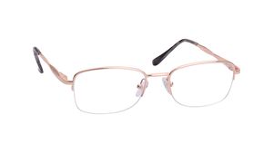 Image 2 of Rose Gold Ellipse Semi-Rimmed Eyeglasses for Women from Titan Available at Titan Eye+