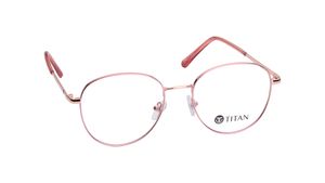 Image 2 of Pink Round Rimmed Eyeglasses for Women from Titan Available at Titan Eye+