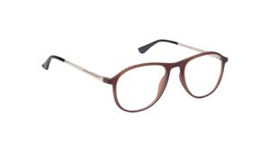 Image 2 of Brown Oval Rimmed Eyeglasses for Men And Women from Titan Available at Titan Eye+