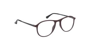 Image 2 of Brown Oval Rimmed Eyeglasses for Men and Women from Titan Available at Titan Eye+