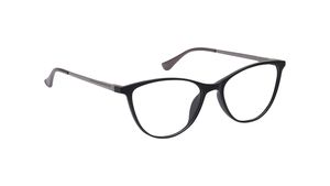 Image 2 of Black Cateye Rimmed Eyeglasses for Women from Titan Available at Titan Eye+