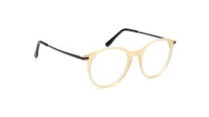 Image 2 of Yellow Oval Eyeglasses for Men and Women from Titan Available at Titan Eye+