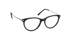Image 2 of Black Oval Eyeglasses for Women from Titan Available at Titan Eye+