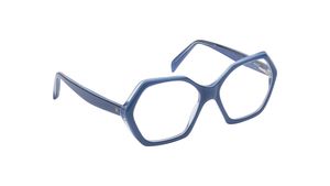 Image 2 of Blue Hexagon Eyeglasses for Women from Titan Available at Titan Eye+