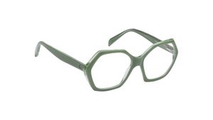 Image 2 of Green Hexagon Eyeglasses for Women from Titan Available at Titan Eye+