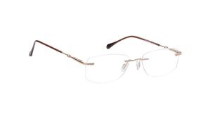 Image 2 of Rose Gold Square Eyeglasses for Women from Titan Available at Titan Eye+