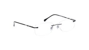 Image 2 of Black Square Eyeglasses for Men and Women from Titan Available at Titan Eye+