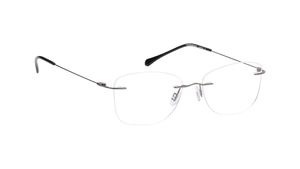 Image 2 of Grey CatEye Rimless Eyeglasses for Women from Titan Available at Titan Eye+
