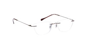 Image 2 of Brown CatEye Rimless Eyeglasses for Women from Titan Available at Titan Eye+