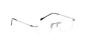 Image 2 of Grey CatEye Rimless Eyeglasses for Women from Titan Available at Titan Eye+